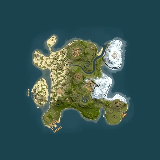 Rust map seed 86778463, 2500x2500m top-down preview