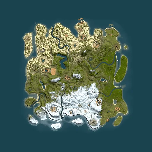 Rust map seed 1860123067, 4500x4500m top-down preview