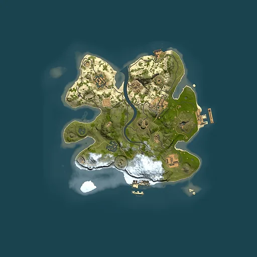 Rust map seed 115708297, 2500x2500m top-down preview