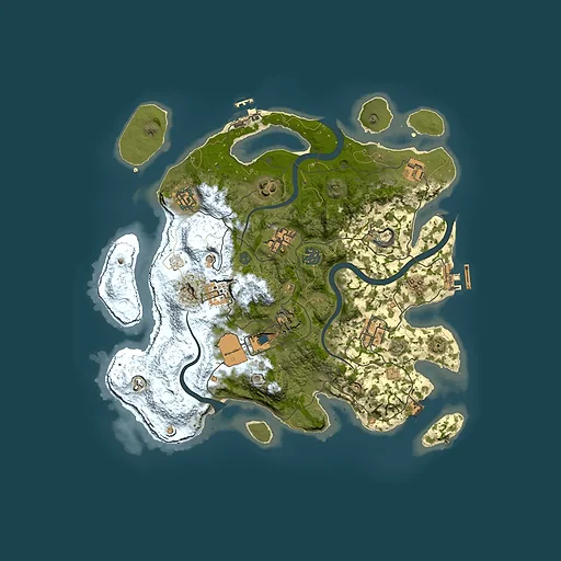 Rust map seed 1039857795, 3500x3500m top-down preview