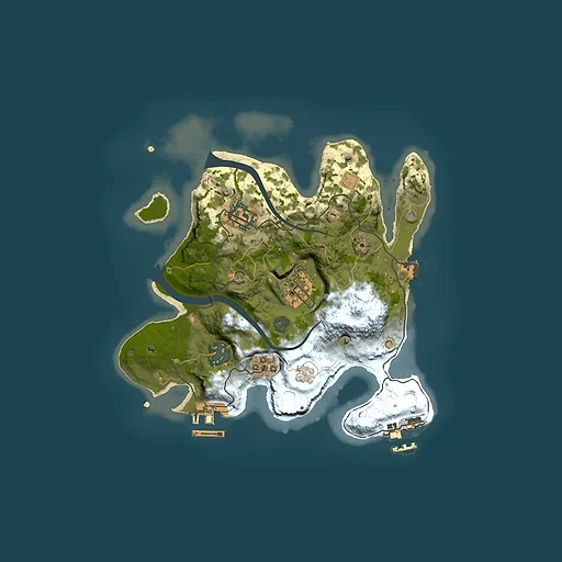 Rust map seed 1025835038, 2500x2500m top-down preview