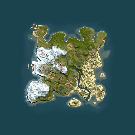 Rust map seed 189098291, 3000x3000m top-down preview