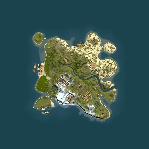 Rust map seed 495792534, 2500x2500m top-down preview