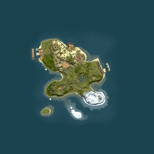 Rust map seed 166603671, 2000x2000m top-down preview