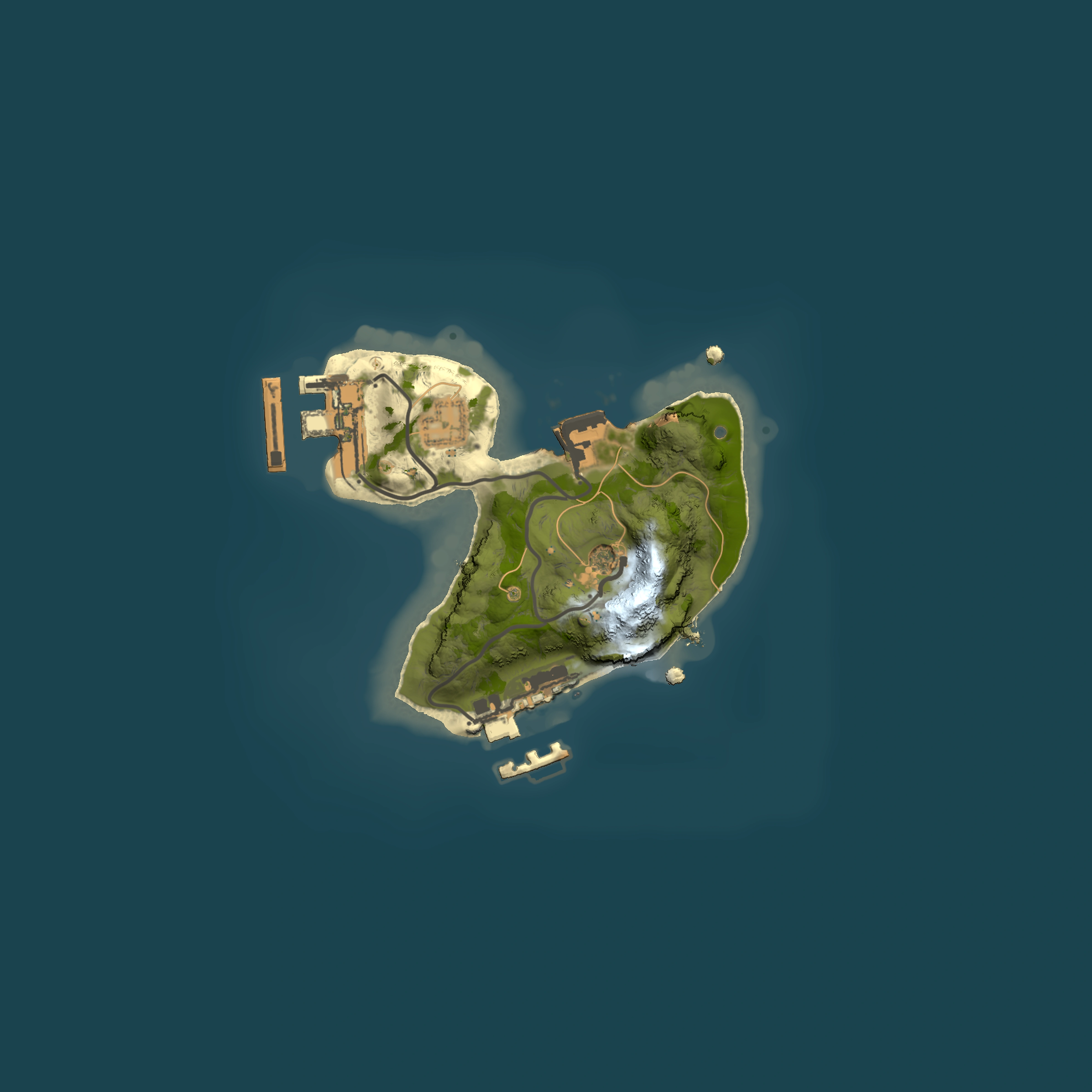 Full top-down render of Rust map seed 1623745765, 1500x1500m