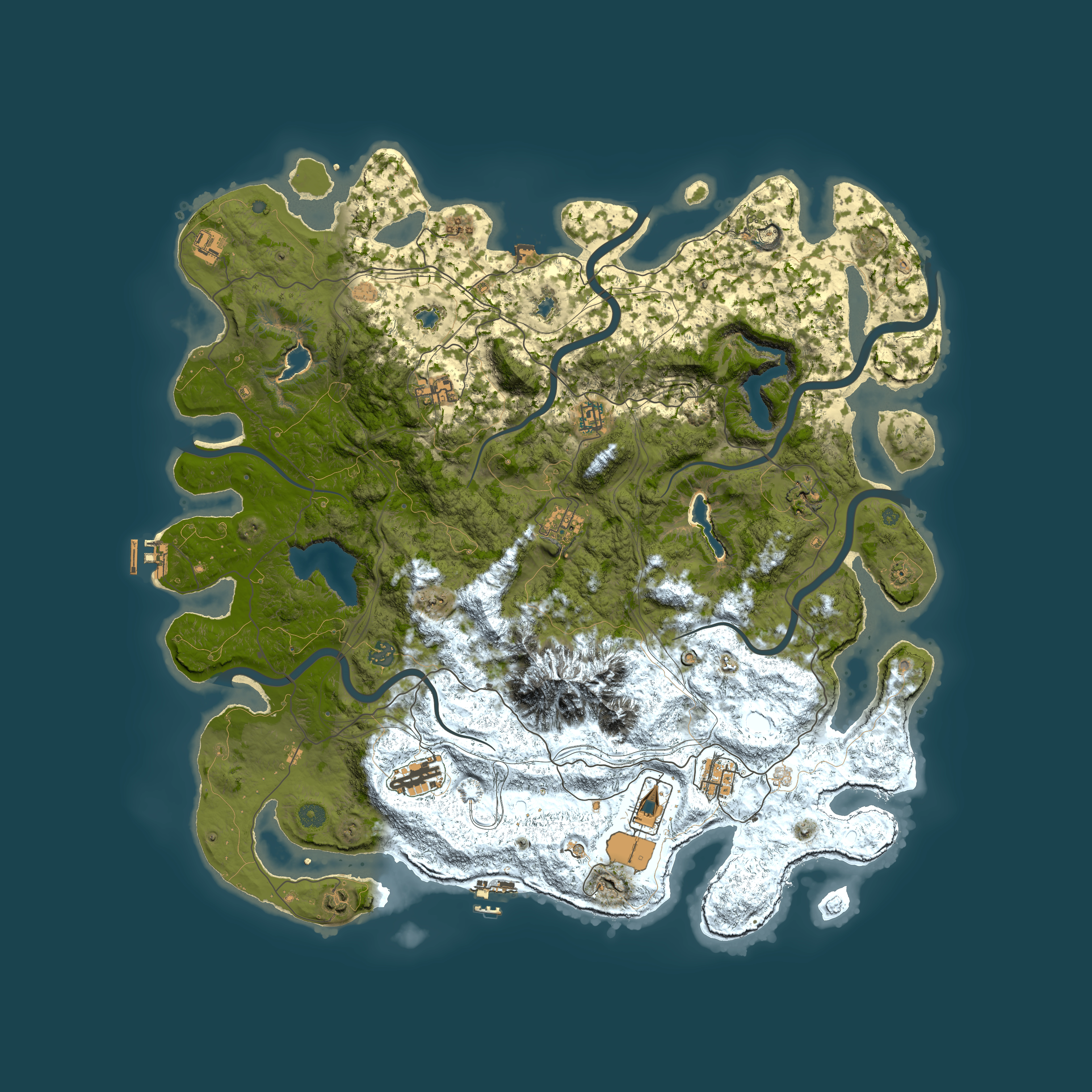 Full top-down render of Rust map seed 2113041480, 5000x5000m