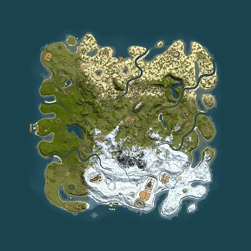 Rust map seed 2113041480, 5000x5000m top-down preview