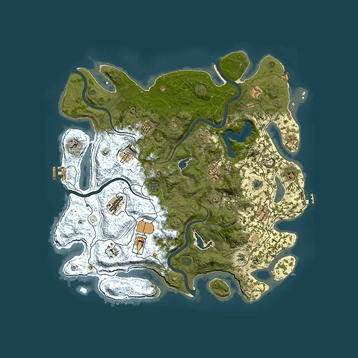 Rust map seed 750883948, 4500x4500m top-down preview