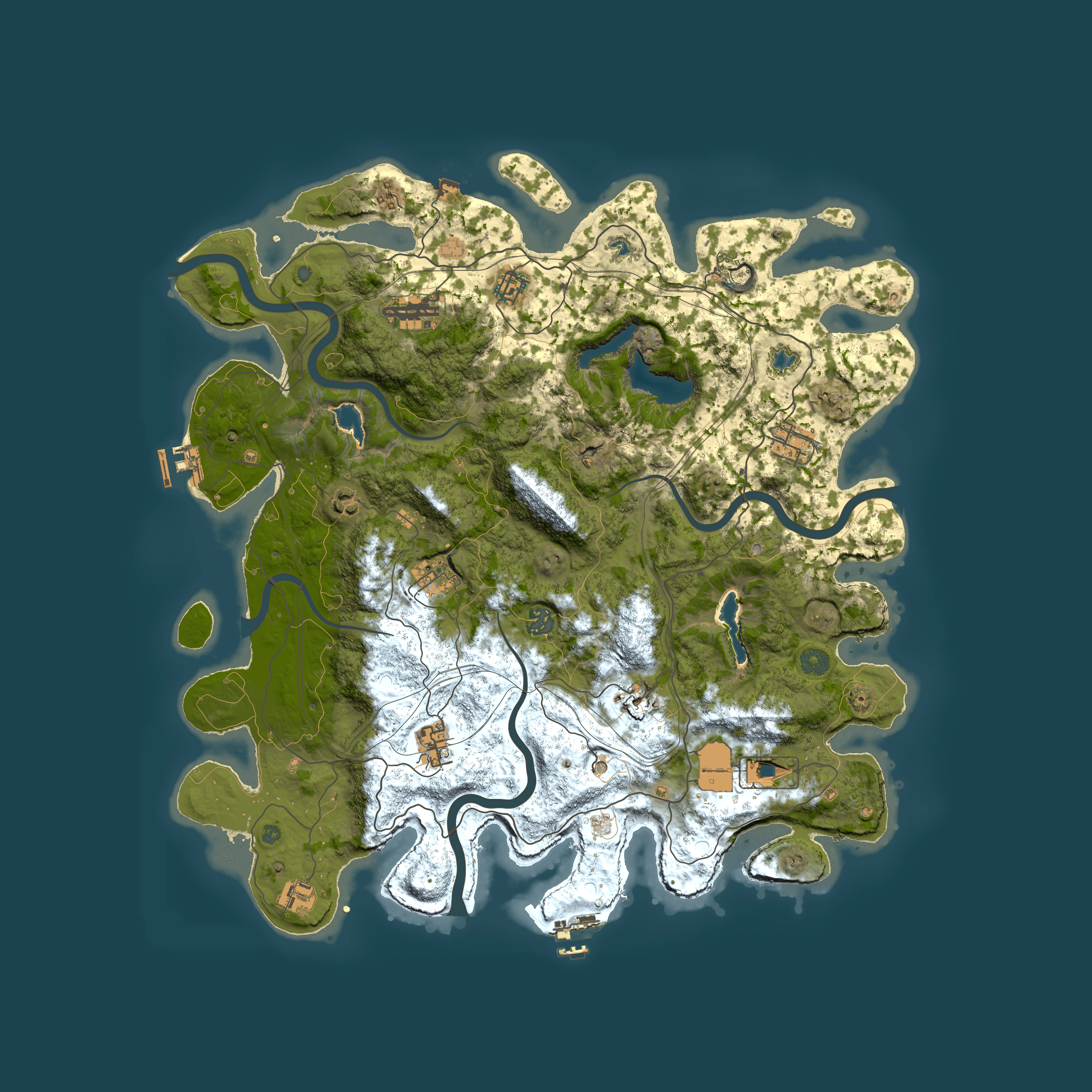 Full top-down render of Rust map seed 978566967, 4500x4500m