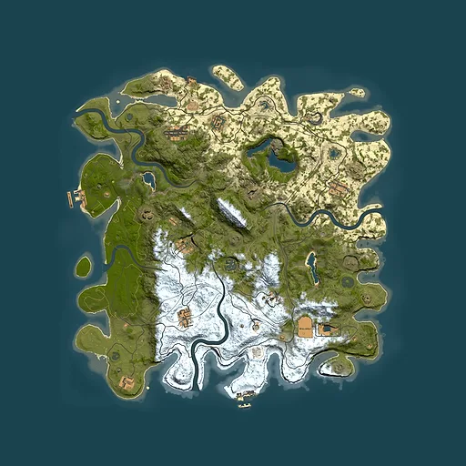 Rust map seed 978566967, 4500x4500m top-down preview