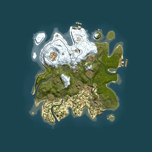 Rust map seed 1093375861, 3000x3000m top-down preview