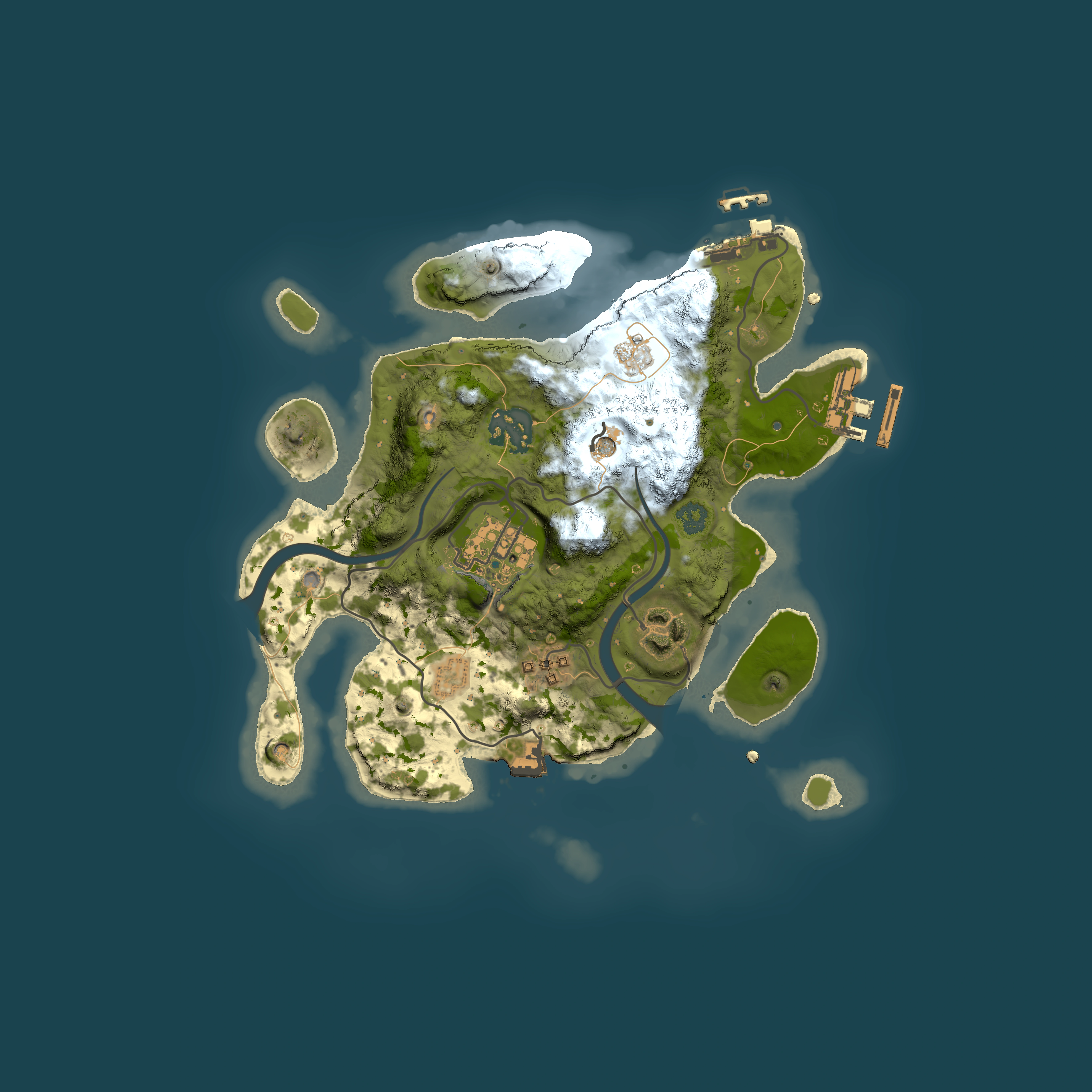 Full top-down render of Rust map seed 612965748, 2500x2500m