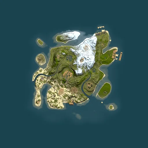 Rust map seed 612965748, 2500x2500m top-down preview