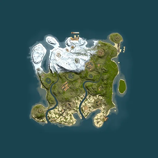 Rust map seed 316849951, 3000x3000m top-down preview