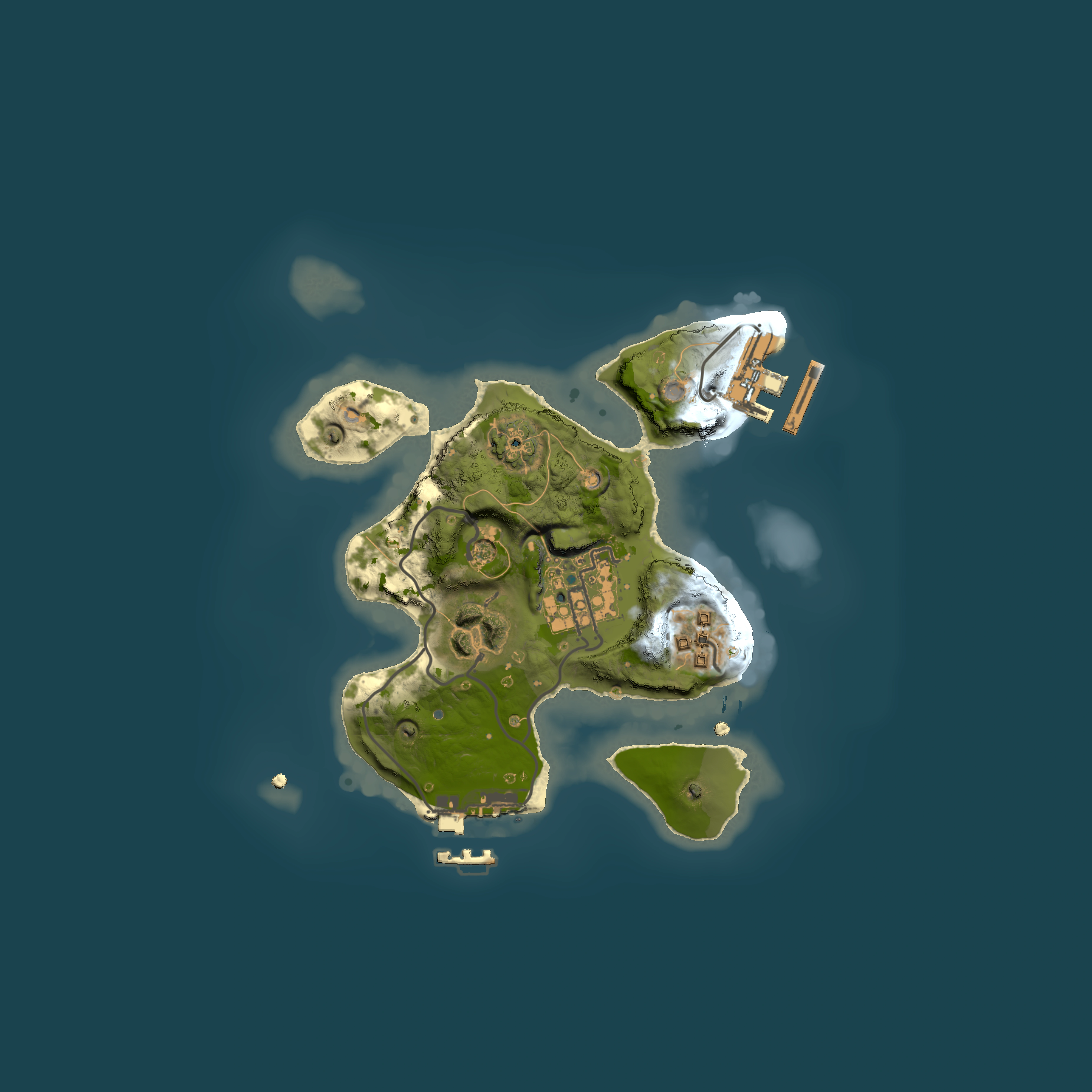 Full top-down render of Rust map seed 1253749389, 2000x2000m
