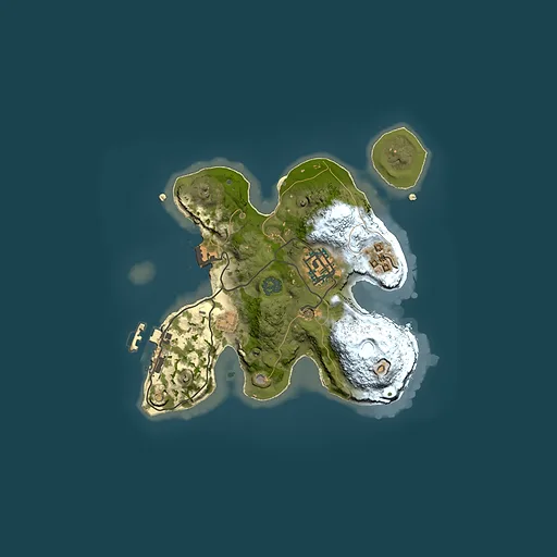 Rust map seed 1848430980, 2000x2000m top-down preview