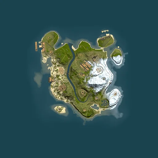 Rust map seed 1488876176, 2500x2500m top-down preview