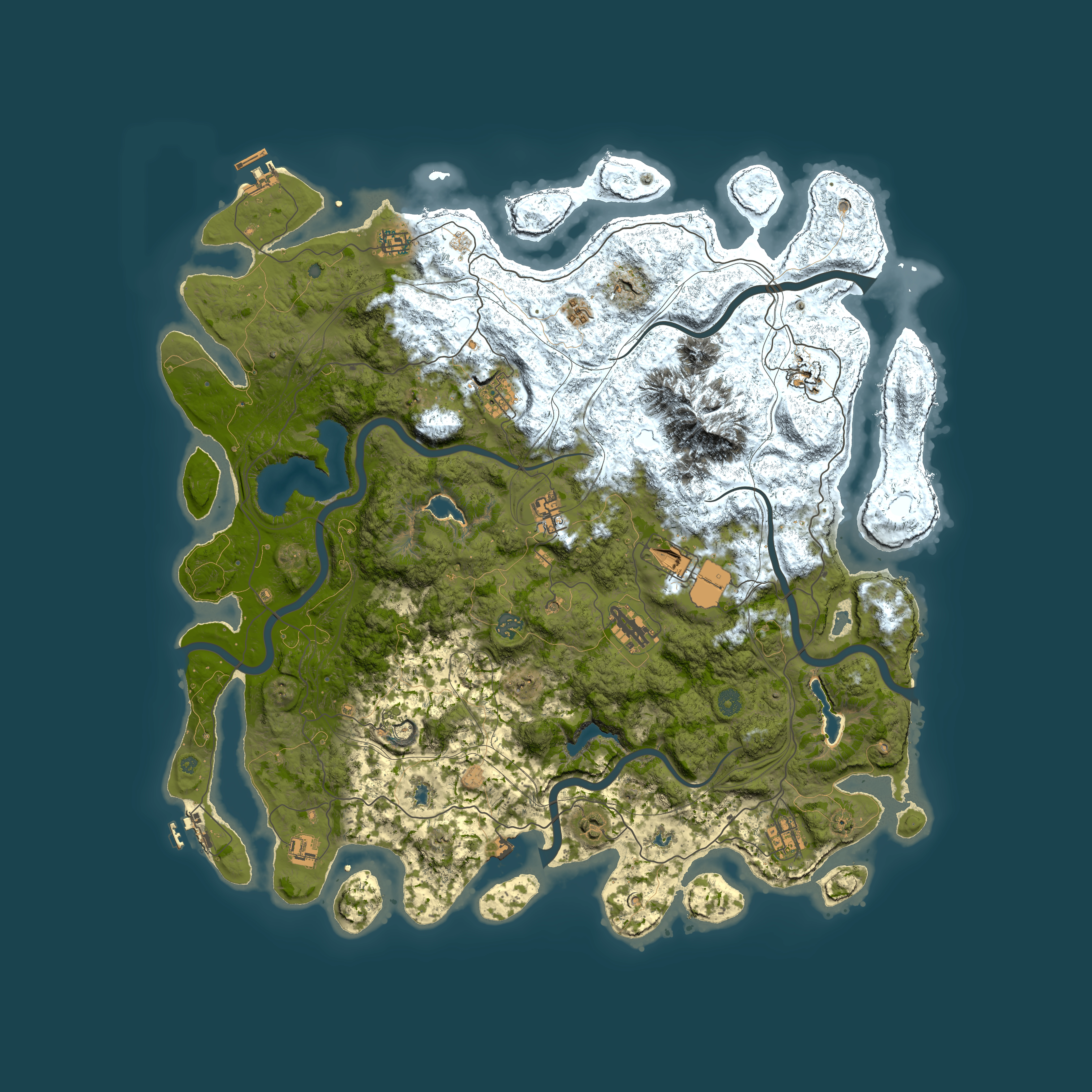 Full top-down render of Rust map seed 655806227, 5000x5000m