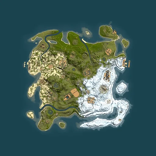 Rust map seed 1187922377, 3500x3500m top-down preview