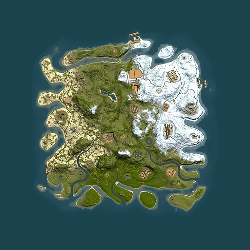 Rust map seed 762387519, 4000x4000m top-down preview