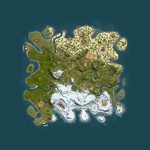Rust map seed 536200368, 4000x4000m top-down preview