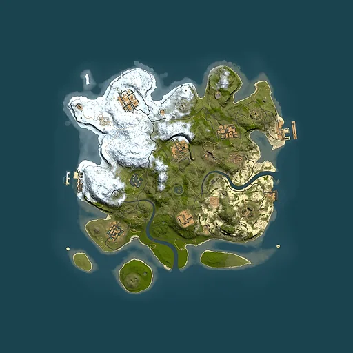 Rust map seed 1106741048, 3000x3000m top-down preview