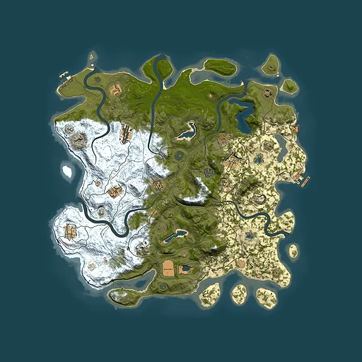 Rust map seed 1391482690, 4500x4500m top-down preview