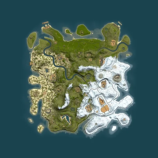 Rust map seed 1620828449, 4000x4000m top-down preview
