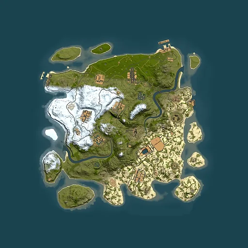 Rust map seed 976465103, 3500x3500m top-down preview