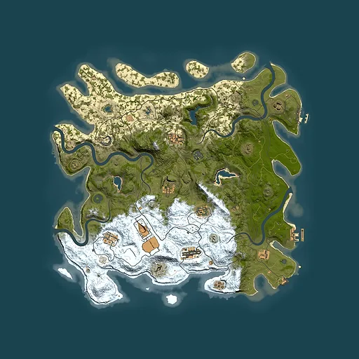 Rust map seed 836032280, 4500x4500m top-down preview