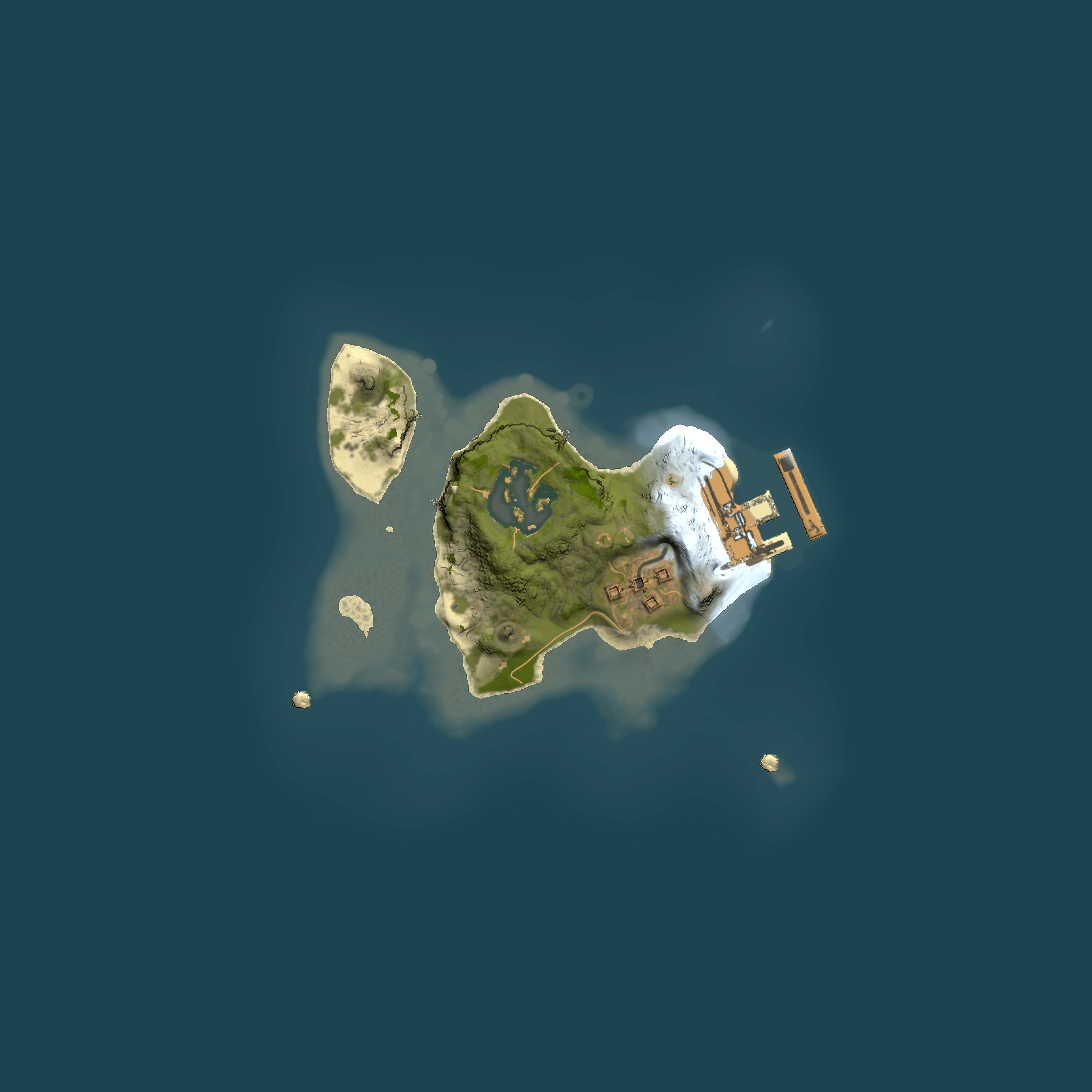 Full top-down render of Rust map seed 144770999, 1500x1500m