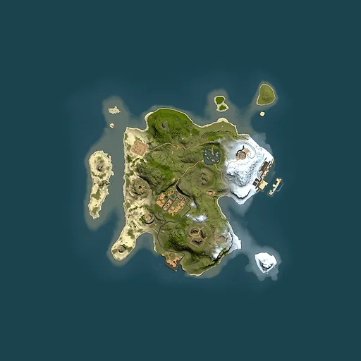 Rust map seed 320771009, 2000x2000m top-down preview