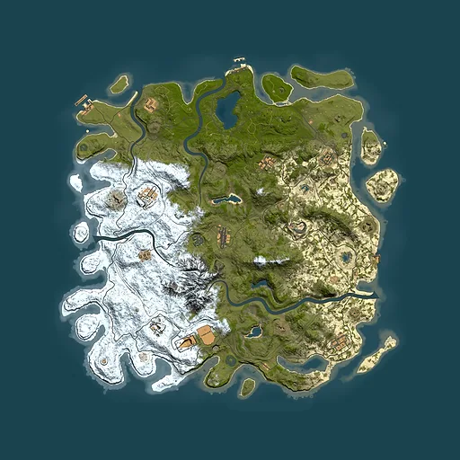 Rust map seed 1005471388, 5000x5000m top-down preview