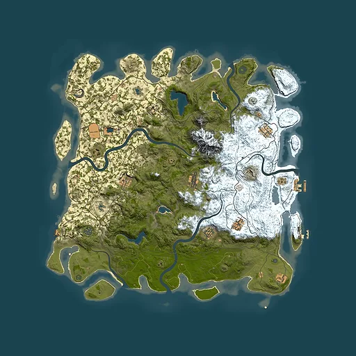 Rust map seed 1482918172, 5000x5000m top-down preview