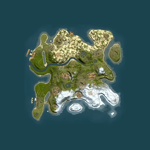 Rust map seed 192728082, 3000x3000m top-down preview