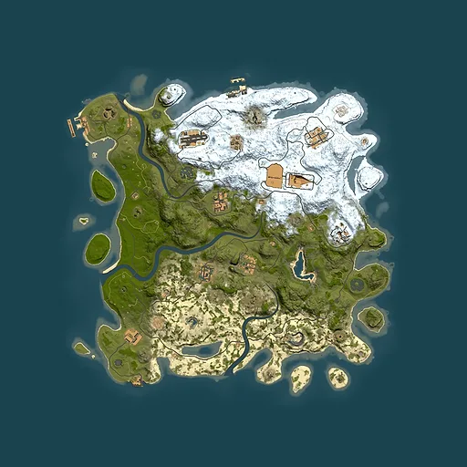 Rust map seed 370057875, 4000x4000m top-down preview