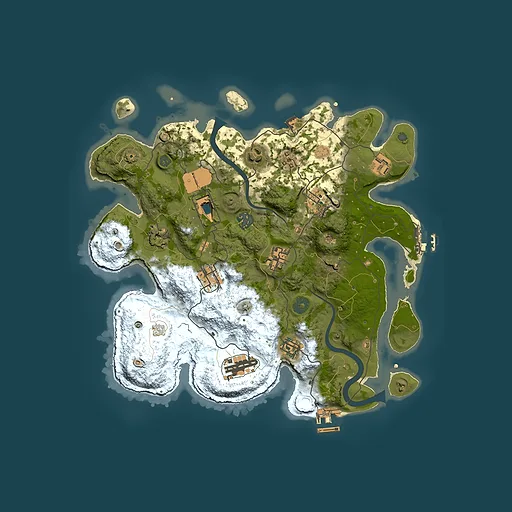 Rust map seed 693204894, 3500x3500m top-down preview