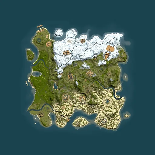 Rust map seed 944710969, 4000x4000m top-down preview