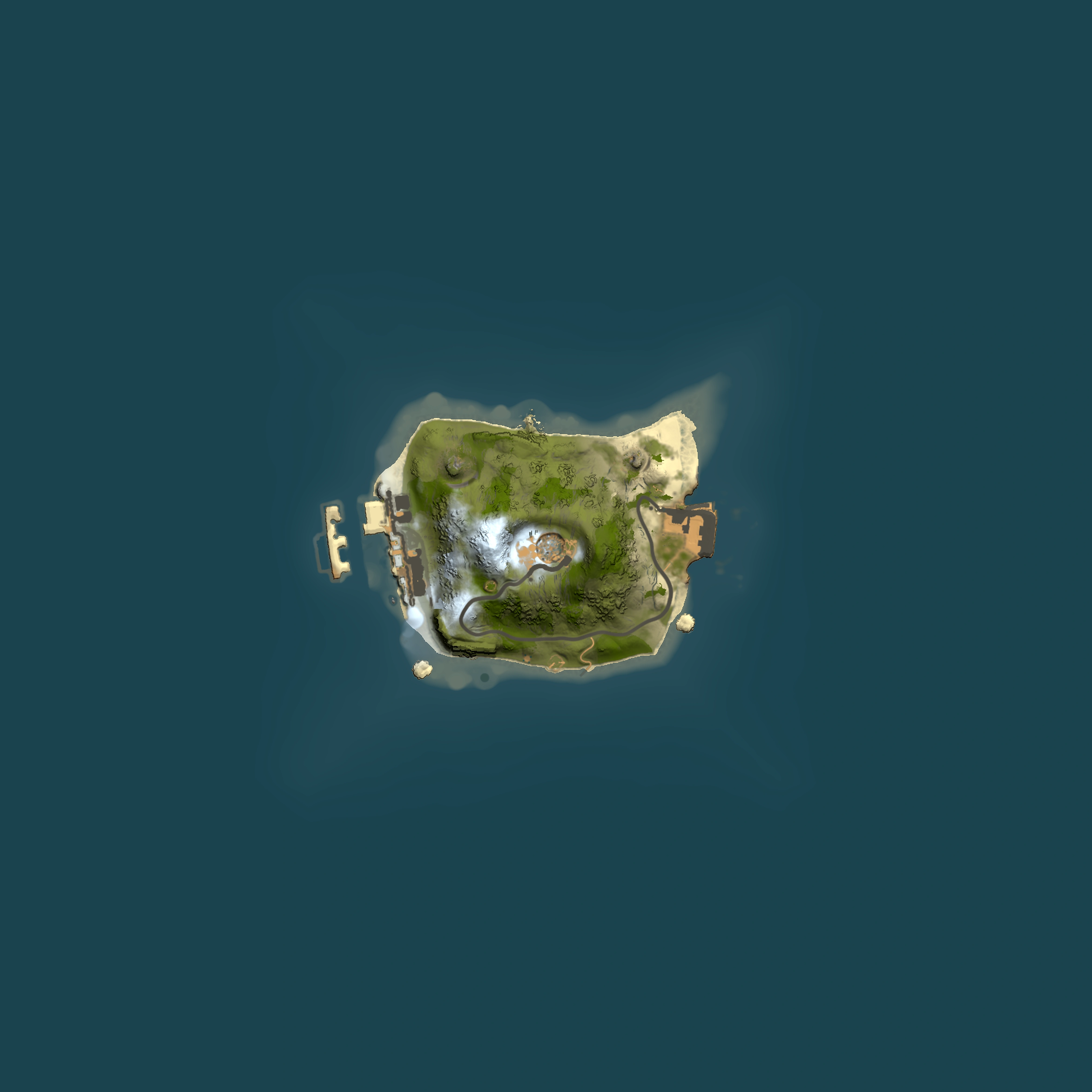 Full top-down render of Rust map seed 1344333550, 1500x1500m