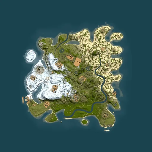 Rust map seed 452372875, 3500x3500m top-down preview