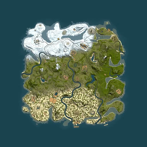 Rust map seed 371183970, 4500x4500m top-down preview