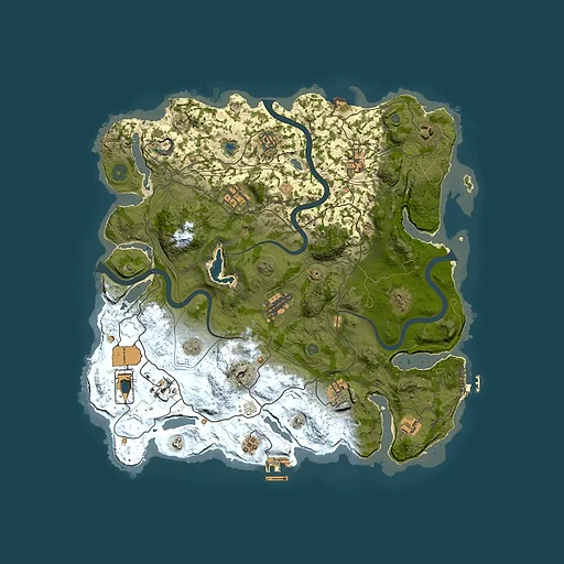 Rust map seed 989009785, 4000x4000m top-down preview