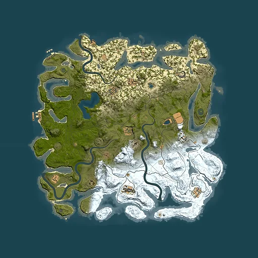 Rust map seed 1383, 4750x4750m top-down preview