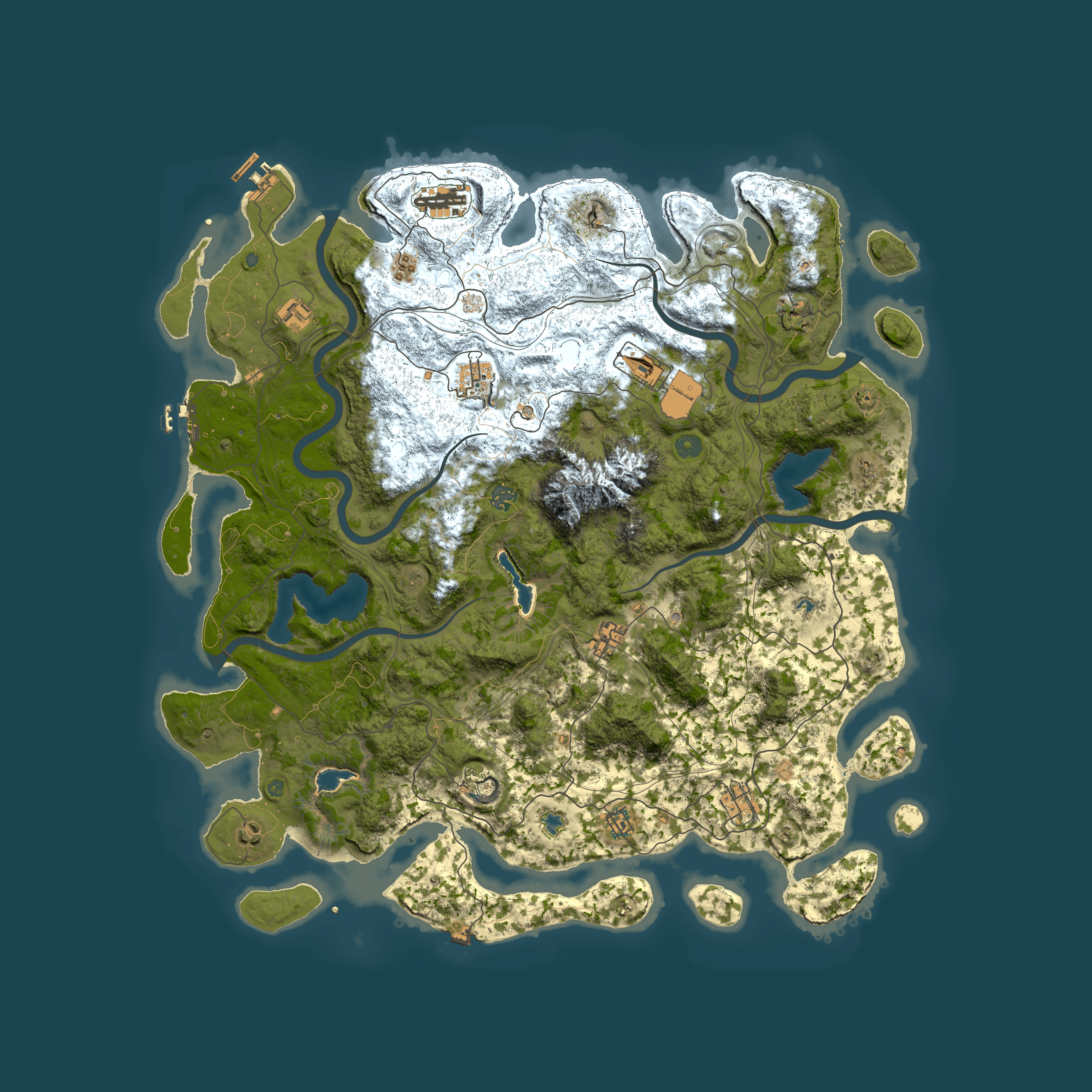 Full top-down render of Rust map seed 1740999190, 5000x5000m