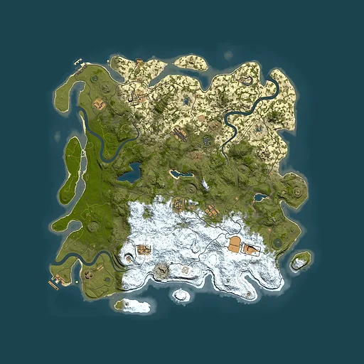 Rust map seed 49526, 4750x4750m top-down preview