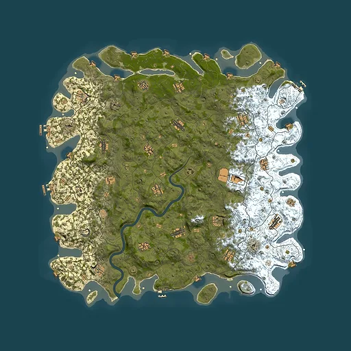 Rust map seed 1337, 5500x5500m top-down preview