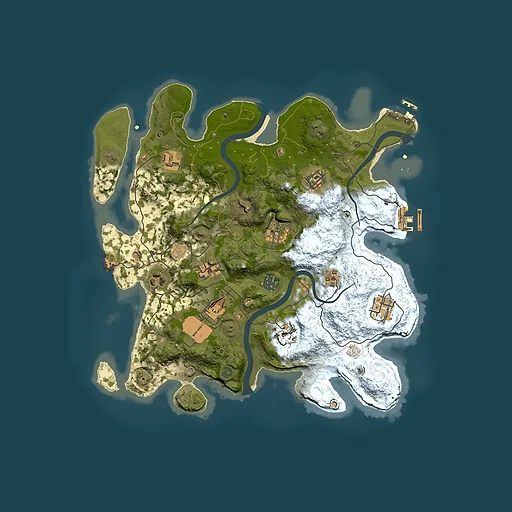 Rust map seed 1681297394, 3500x3500m top-down preview