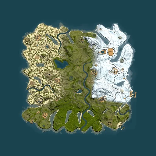 Rust map seed 4372, 4250x4250m top-down preview