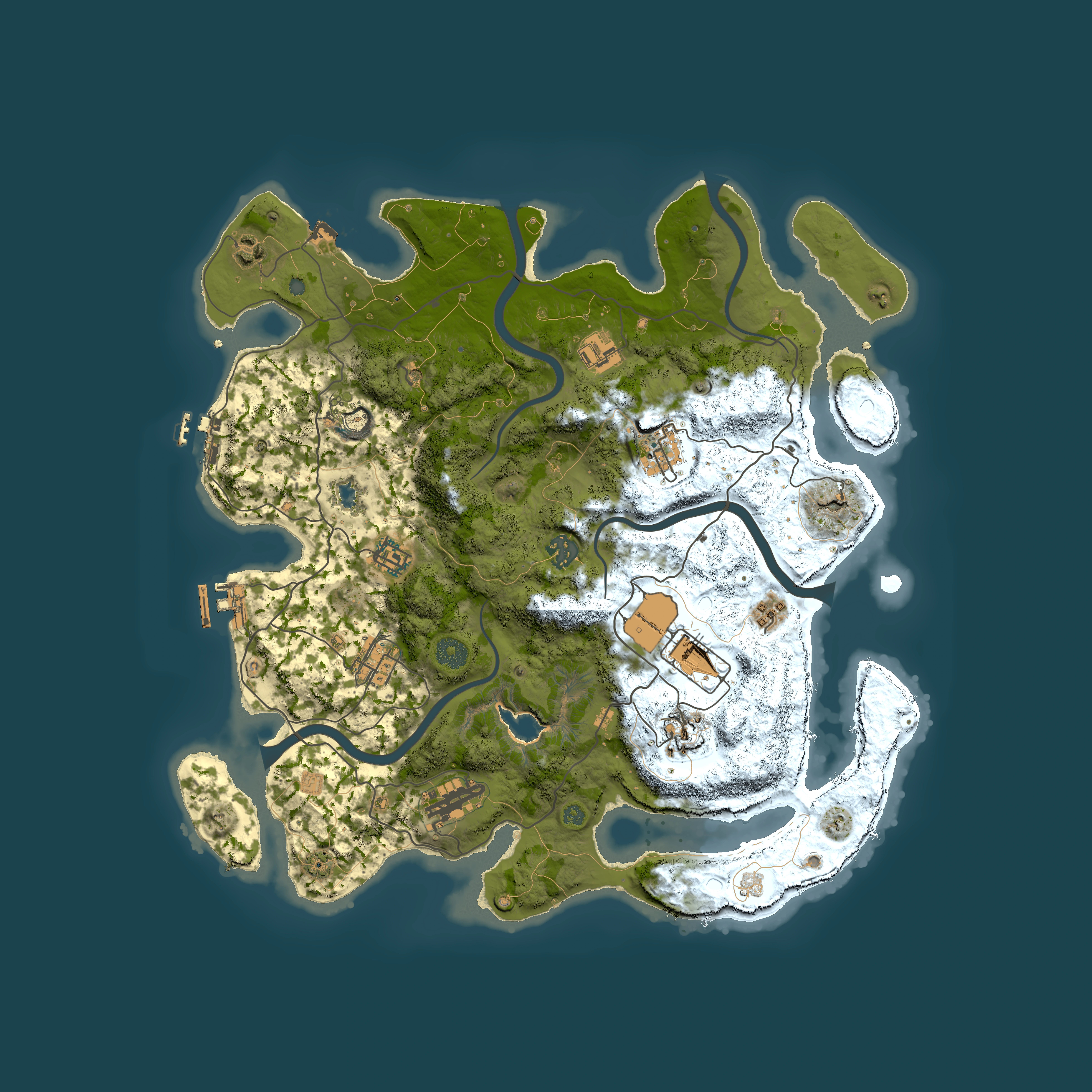 Full top-down render of Rust map seed 1786040274564, 4000x4000m
