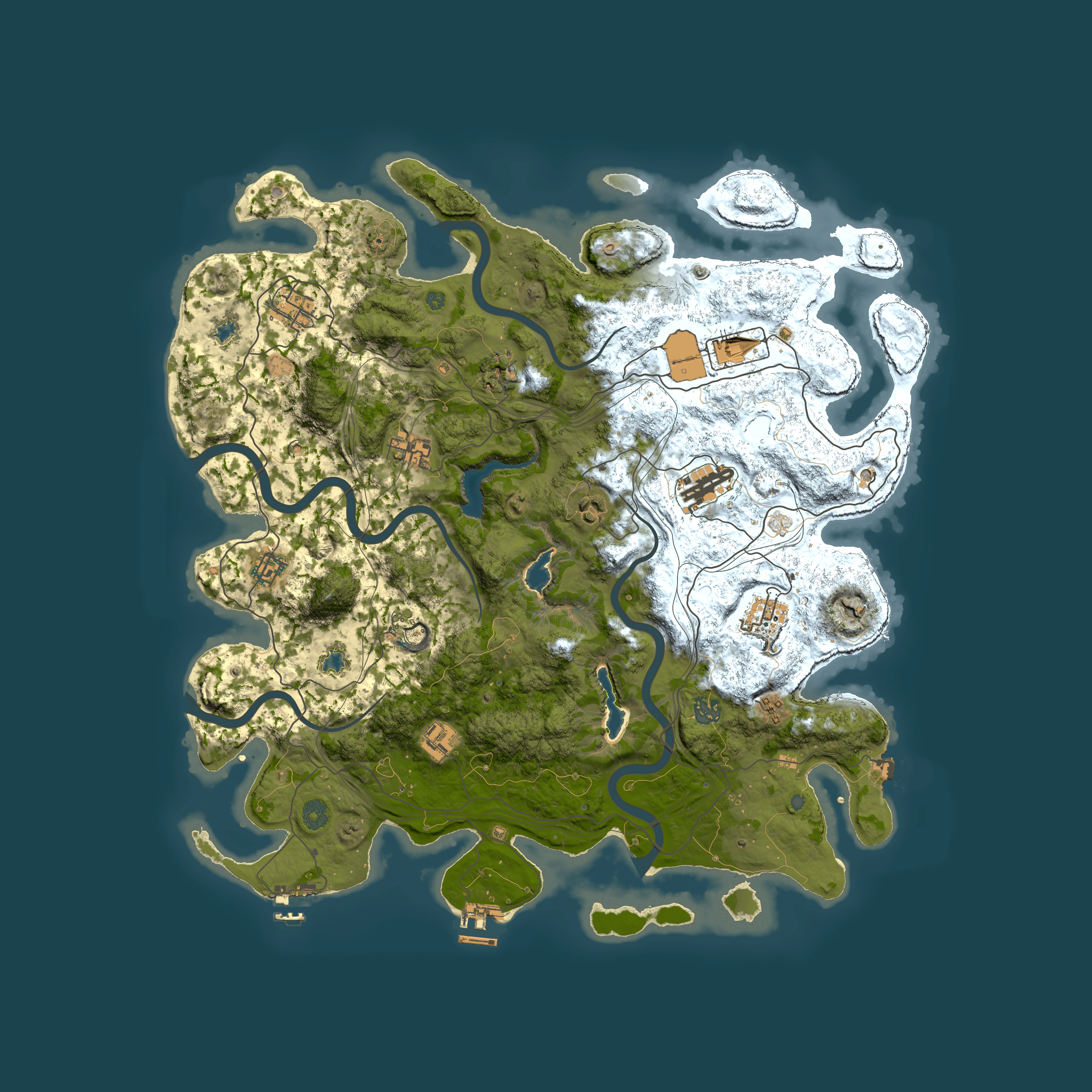 Full top-down render of Rust map seed 1786039389337, 4500x4500m